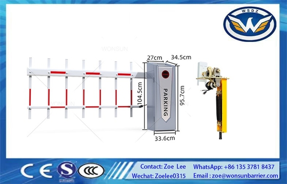 Van de de Hoge snelheids de Automatische Boom van de Servmotor van de de Poortbarrière Barrière van de Wegvehcle met Geleid Licht