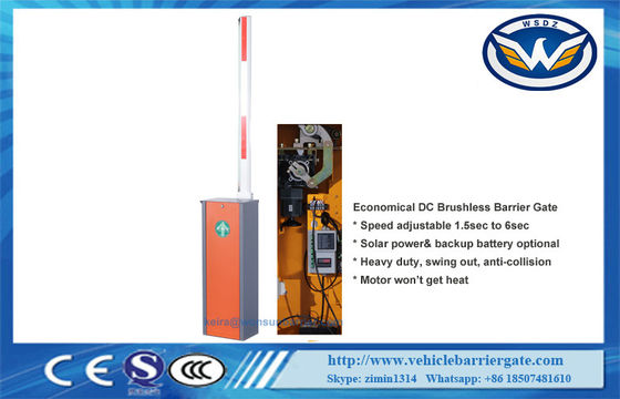 Brushless Motor 6sec van gelijkstroom de Poort van de 6m Parkeerplaatsbarrière met LEIDENE Indicator