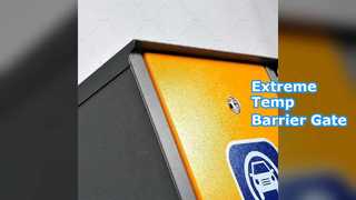 Slagboom: toegang tot parkeerplaats bij extreme temperaturen